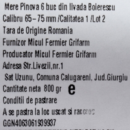 Mere Pinova din livada Boierescu, 6 buc