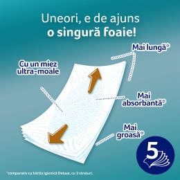 Hârtie igienică Just 1, 5 straturi, 12 role