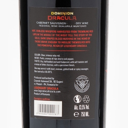 Vin roșu sec Dominion Dracula Cabernet Sauvignon, 13.5%, 750ml
