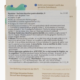 Inel dentiție cu apă pură, +3 luni
