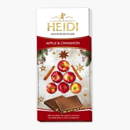 Ciocolată lapte cu măr și scorțișoară 90g