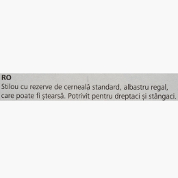 Stilou Voice alb-albastru +2 rezerve cerneală