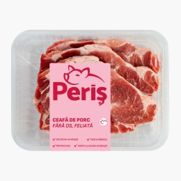 Ceafă de porc feliată, fără os 500g