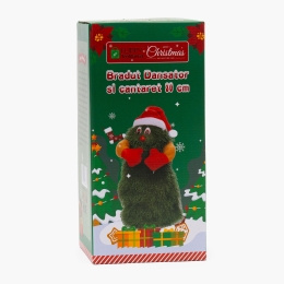 Decorațiune de Crăciun Brăduț dansator și cântăreț, 16cm