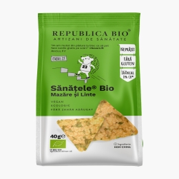 Snacks Sănățele BIO din mazăre și linte, fără gluten 40g