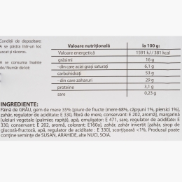 Prăjiturele cu gem de mere și scorțișoară 250g