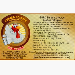Burger de curcan 310g
