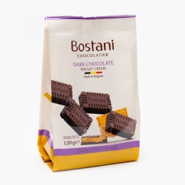 Ciocolată neagră și cremă de biscuiți 120g
