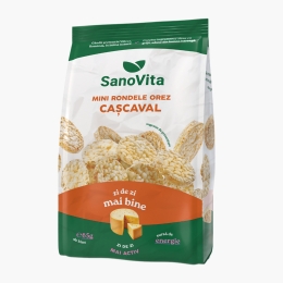 Mini rondele din orez expandat cu cașcaval, sharing pack, 65g
