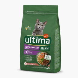 Hrană uscată pentru pisici adulte sterilizate, cu somon, 1.5kg