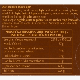 Ciocolată fină cu lapte Extra Creamy 80g