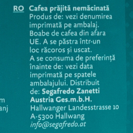 Zanetti Arabica, 1 kg, cafea boabe