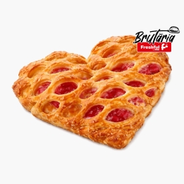 Foitaj inimioară cu vanilie si căpșune 2x110 g