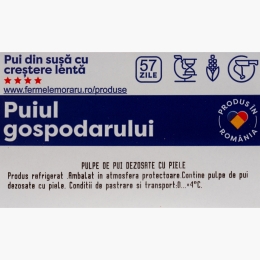 Pulpe de pui dezosate cu piele 800g