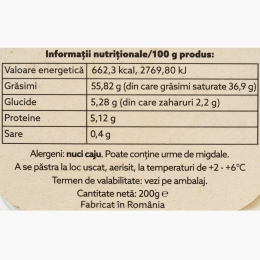 Pastă tartinabilă Melttino din nuci de caju eco, Clasic 200g