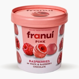 Zmeură în ciocolată albă și ciocolată cu zmeură 150g