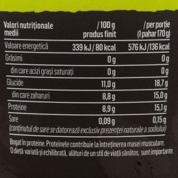 Iaurt Protein + cu mere, kiwi, chia și cereale, 0% grăsimi, 170g