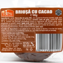 Brioșă cacao 60g