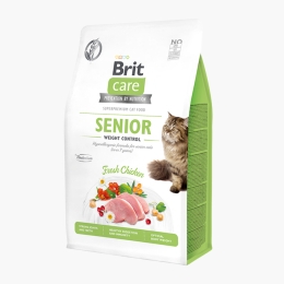 Hrană uscată pentru pisici senior, control greutate, cu pui, 400g