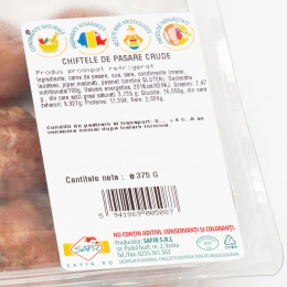 Chiftele de pasăre crude 375g