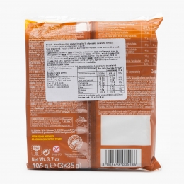 Napolitane fără gluten învelite în ciocolată Snack 105g (3x35g)