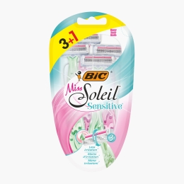 Aparat de ras pentru femei Miss Soleil Sensitive 3 lame, 3+1 buc