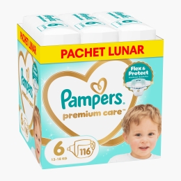 Scutece Premium Care XXL Box, mărimea 6, 13-18kg, 116 buc