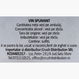 Șampanie rose brut 0.75l