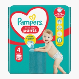 Scutece chiloțel Pants, mărimea 4, 9-15kg, 25 buc