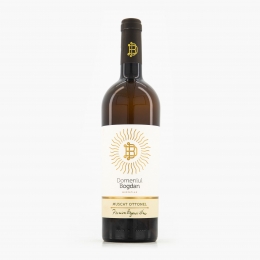 Vin alb sec eco Muscat Ottonel, 12.2%, 750ml