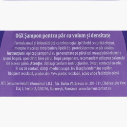 Șampon pentru păr cu volum și densitate 385ml