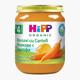 Piure eco de morcovi cu cartofi, +4 luni, 125g