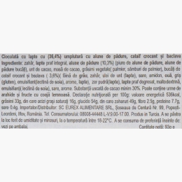 Ciocolată cu lapte, cu umplutură de alune de pădure, cataif și baclava Istanbul 93g