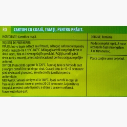 Cartofi cu coajă tăiați 1kg