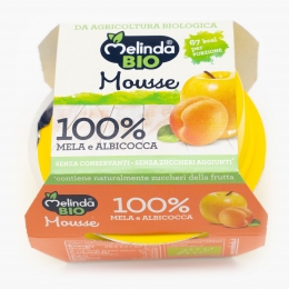 Mousse de mere și caise eco (2x100g) 200g