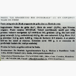 Paste Lo spaghetto integrale, eco, 500g