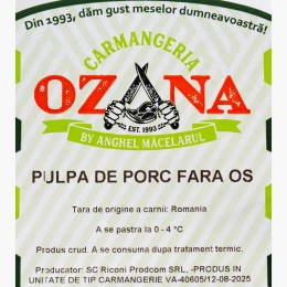 Pulpă de porc fără os 950g