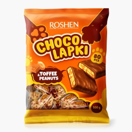 Bomboane Choco Lapki Toffee&Peanuts 500g