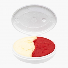 Înghețată italiană artizanală (gelato) vanilie de Madagascar și zmeură 500g