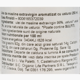 Ulei de măsline extravirgin, aromatizat cu usturoi 250ml