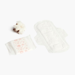 Absorbante cu aripioare, din bumbac organic 10 buc