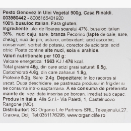 Sos Pesto alla Genovese cu ulei vegetal 900g