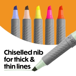 Set 4 evidențiatoare Highlighter Grip Neon