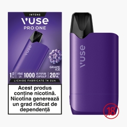 Țigară electronică Pro One 1000 Grape Ice Box, 20mg/ml