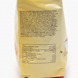 Mini Croissants Double cu cremă de cacao și vanilie 300g