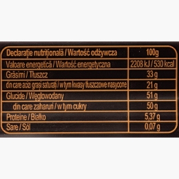 Ciocolată neagră cu umplutură de cafea, Espresso 37g