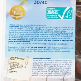 Creveți cruzi decongelați 30/40, 300g