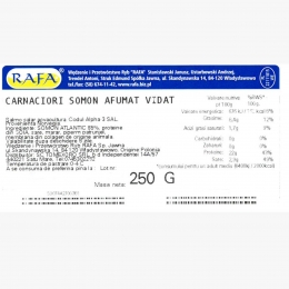Cârnați somon afumați 250g