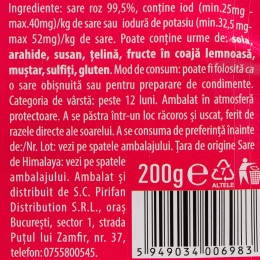 Sare roz de Himalaya iodată 200g