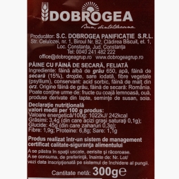 Pâine cu secară feliată 300g